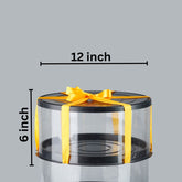 Clear Cake box 12*12*6 inch | Rs. 165 per Piece | Box of 10 Pieces